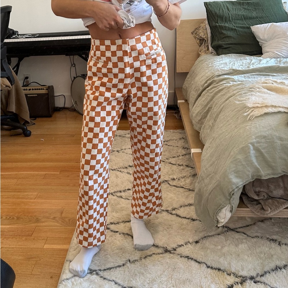 Holiday checkered pants
